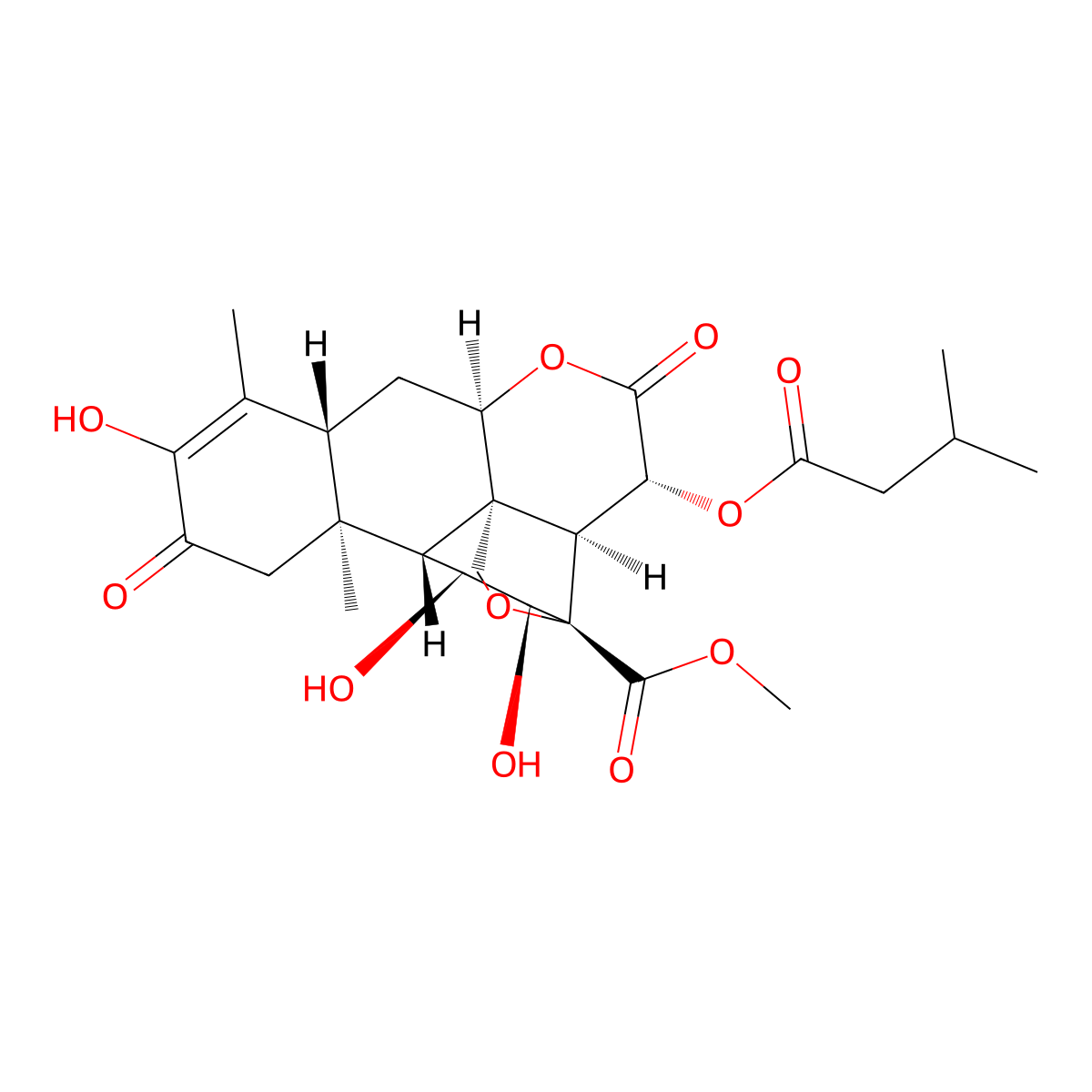 Bruceine A molecular structure, CAS 25514-31-2