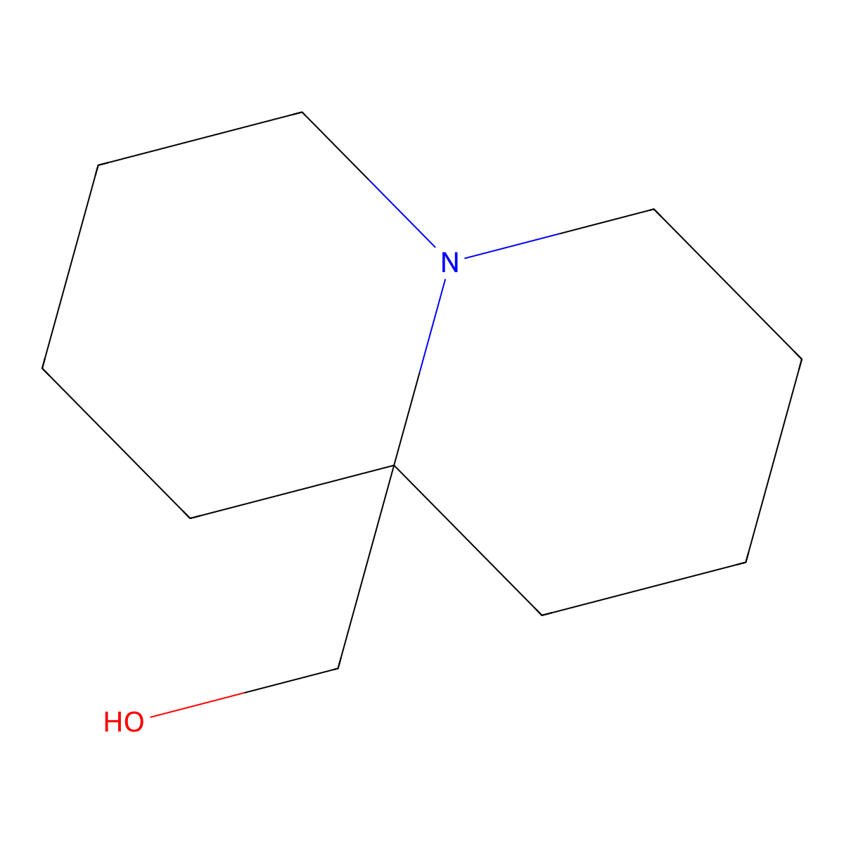 (Octahydro-1H-quinolizin-9a-yl)methanol molecular structure, CAS 25516-32-9