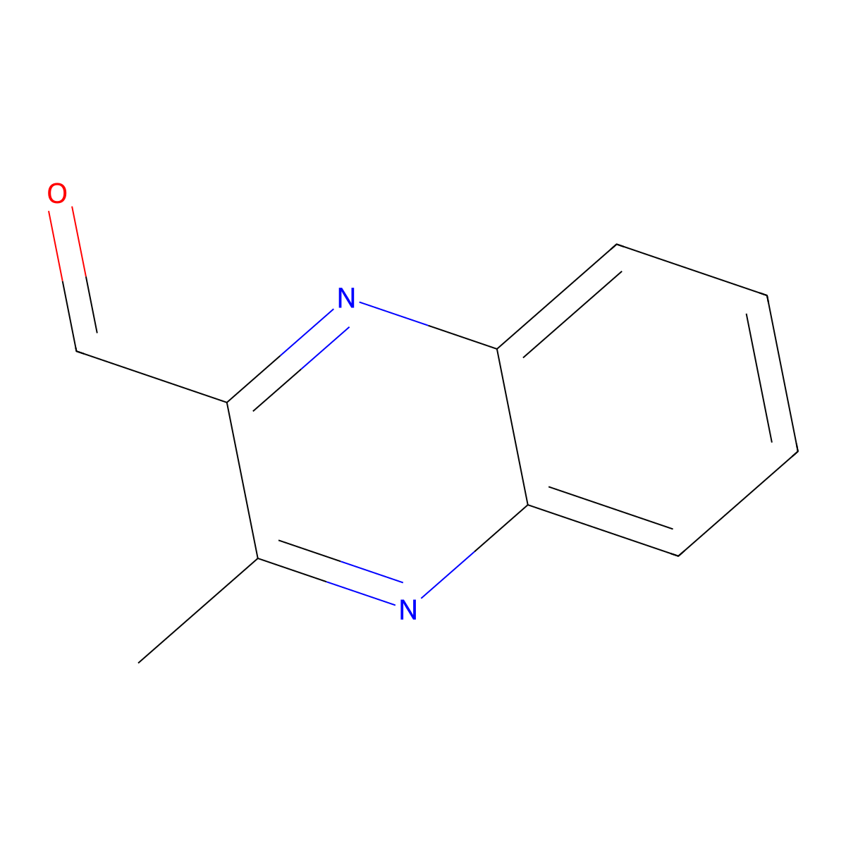 3-Methylquinoxaline-2-carbaldehyde molecular structure, CAS 25519-55-5