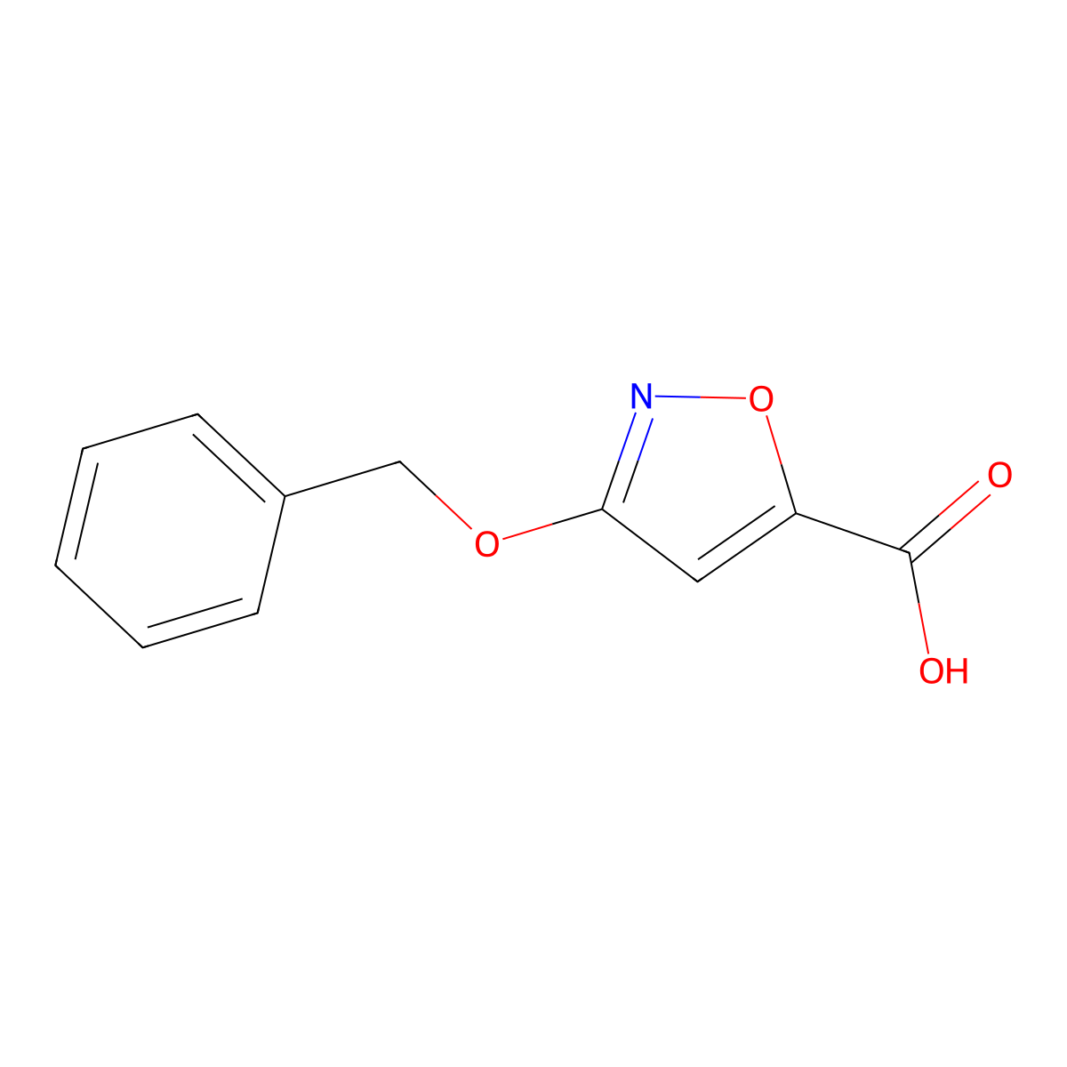 3-(Benzyloxy)isoxazole-5-carboxylic acid molecular structure, CAS 2552-54-7