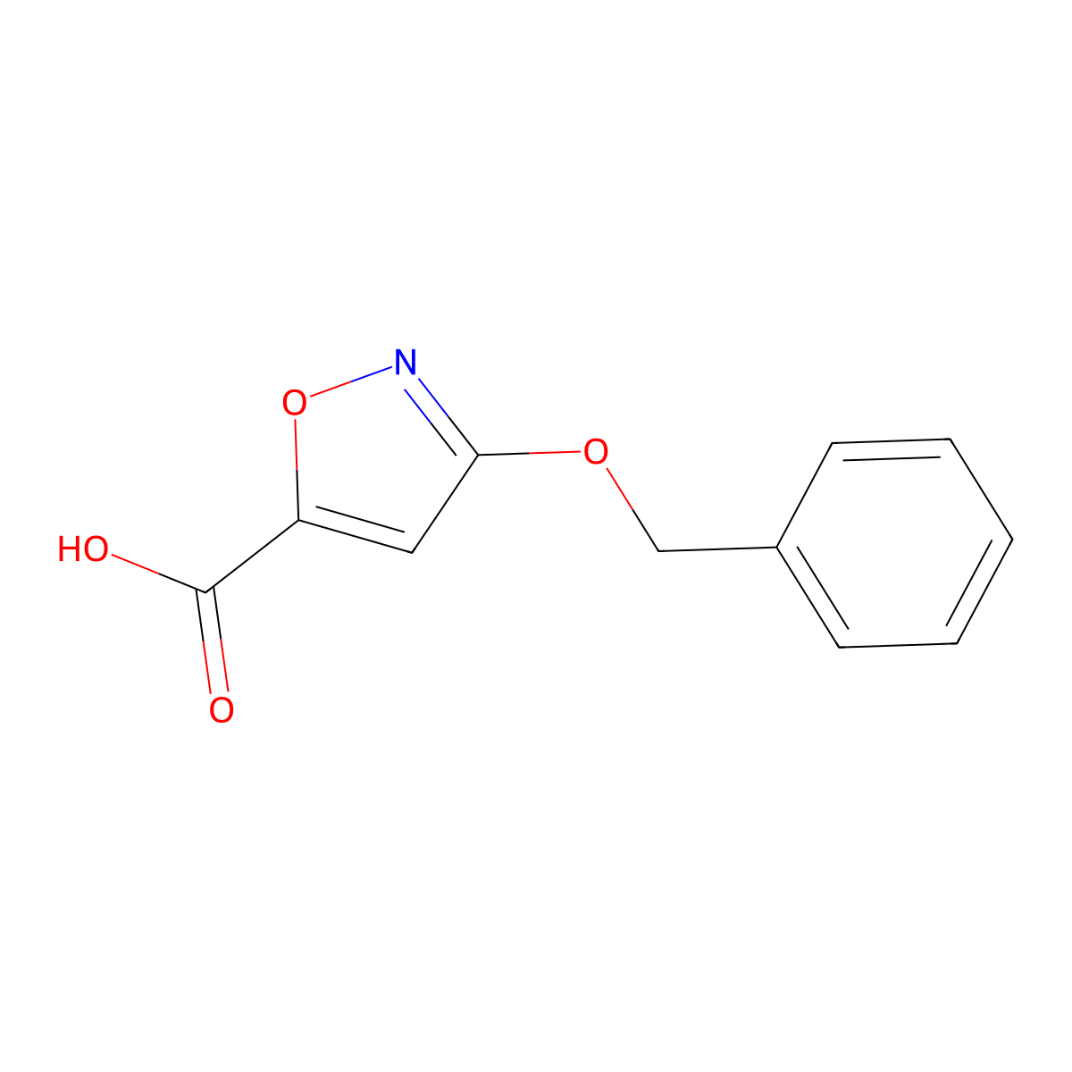 3-(Benzyloxy)isoxazole-5-carboxylic acid molecular structure, CAS 2552-54-7