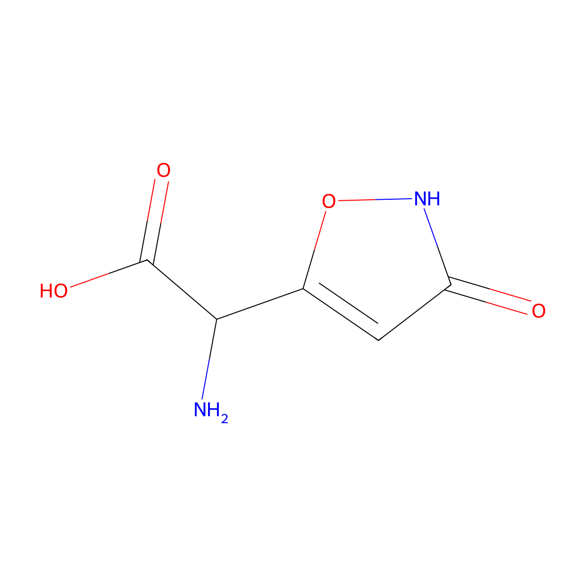 Ibotenic Acid molecular structure, CAS 2552-55-8