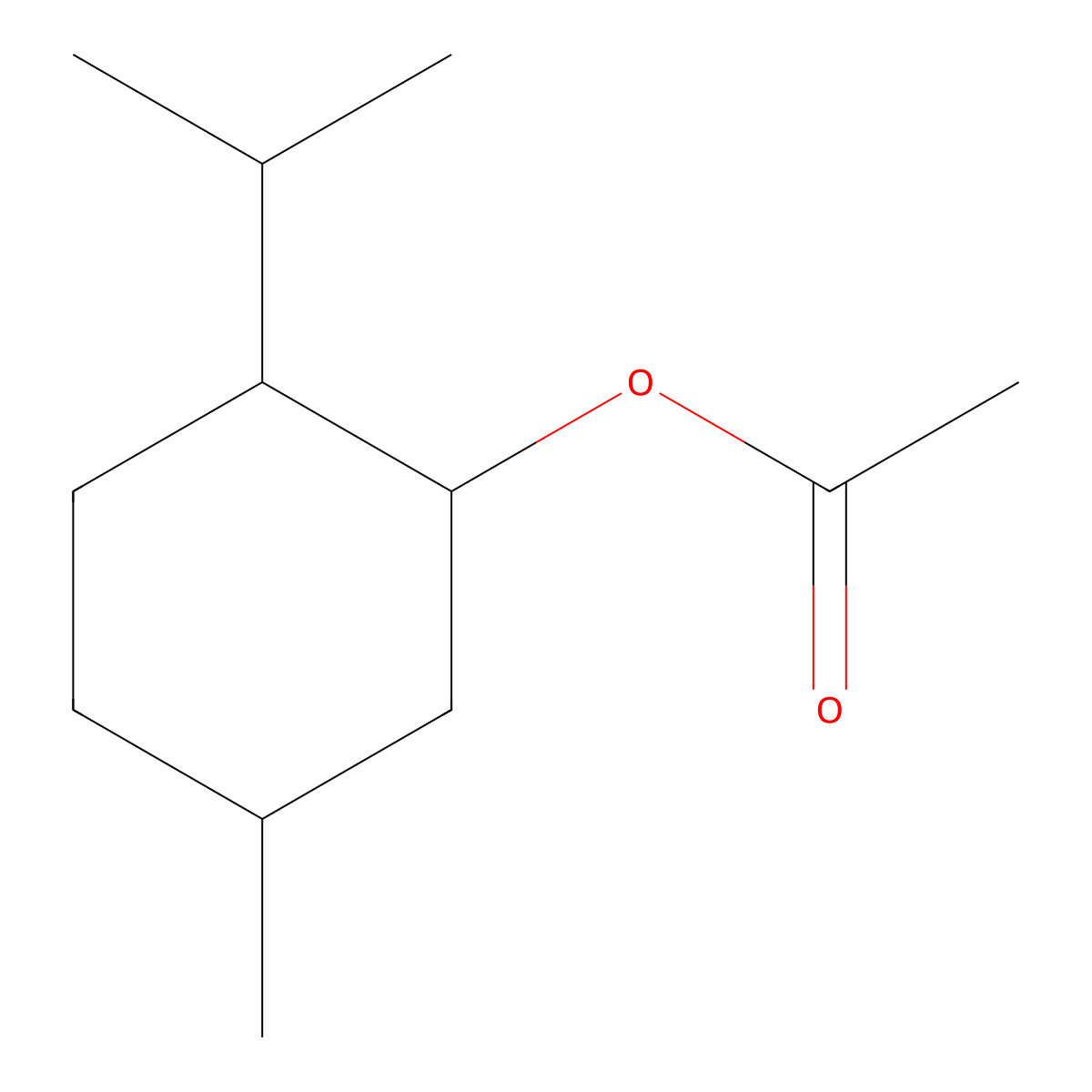 (+)-Neomenthyl acetate molecular structure, CAS 2552-91-2
