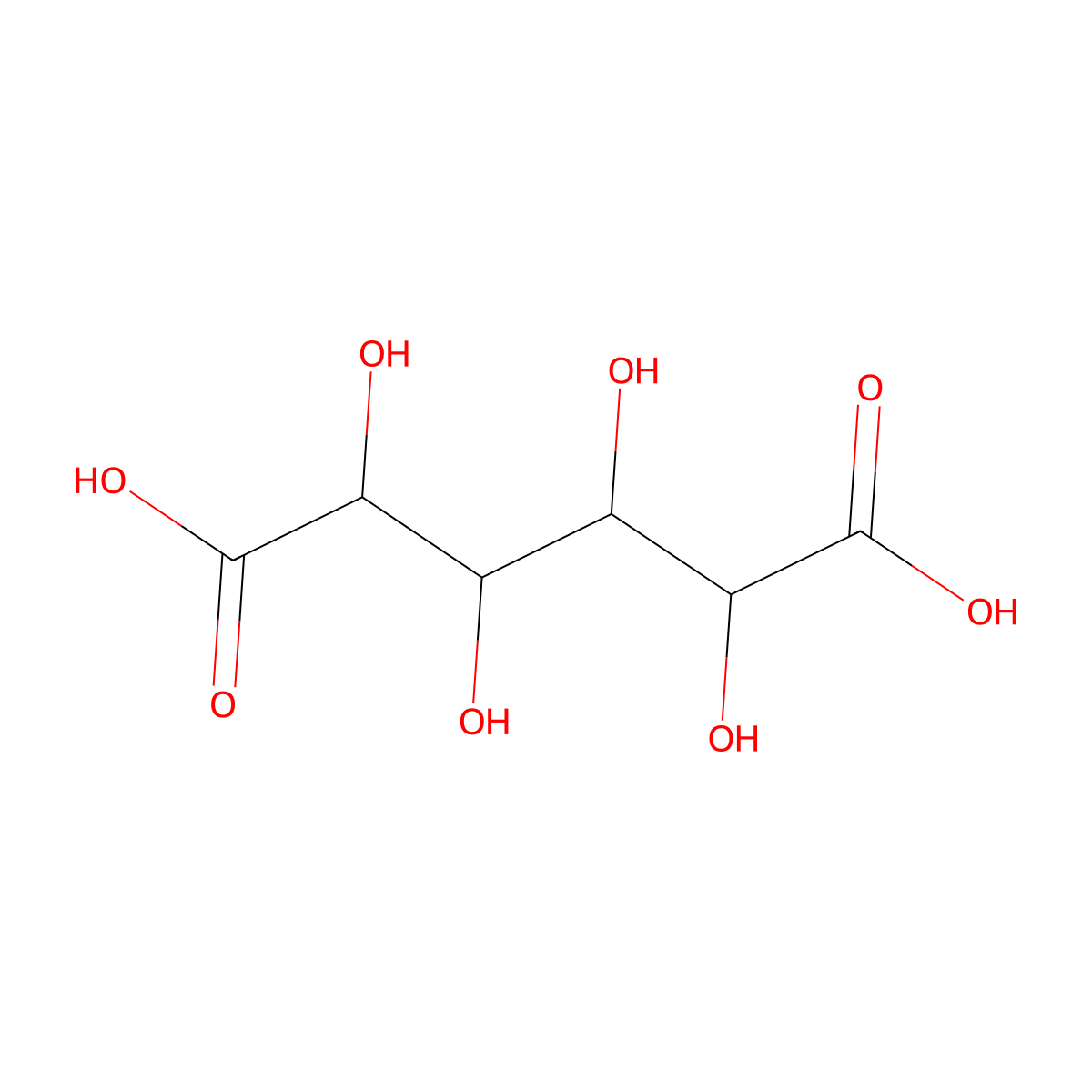 Glucaric Acid molecular structure, CAS 25525-21-7