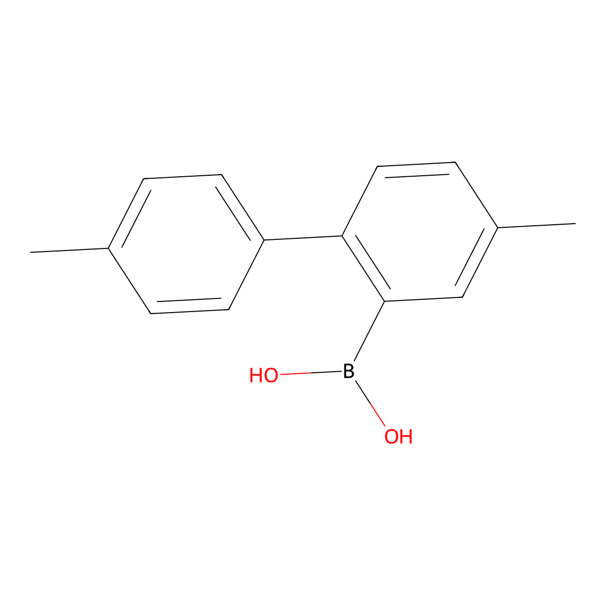 (4,4'-Dimethyl-[1,1'-biphenyl]-2-yl)boronic acid molecular structure, CAS 2552743-60-7