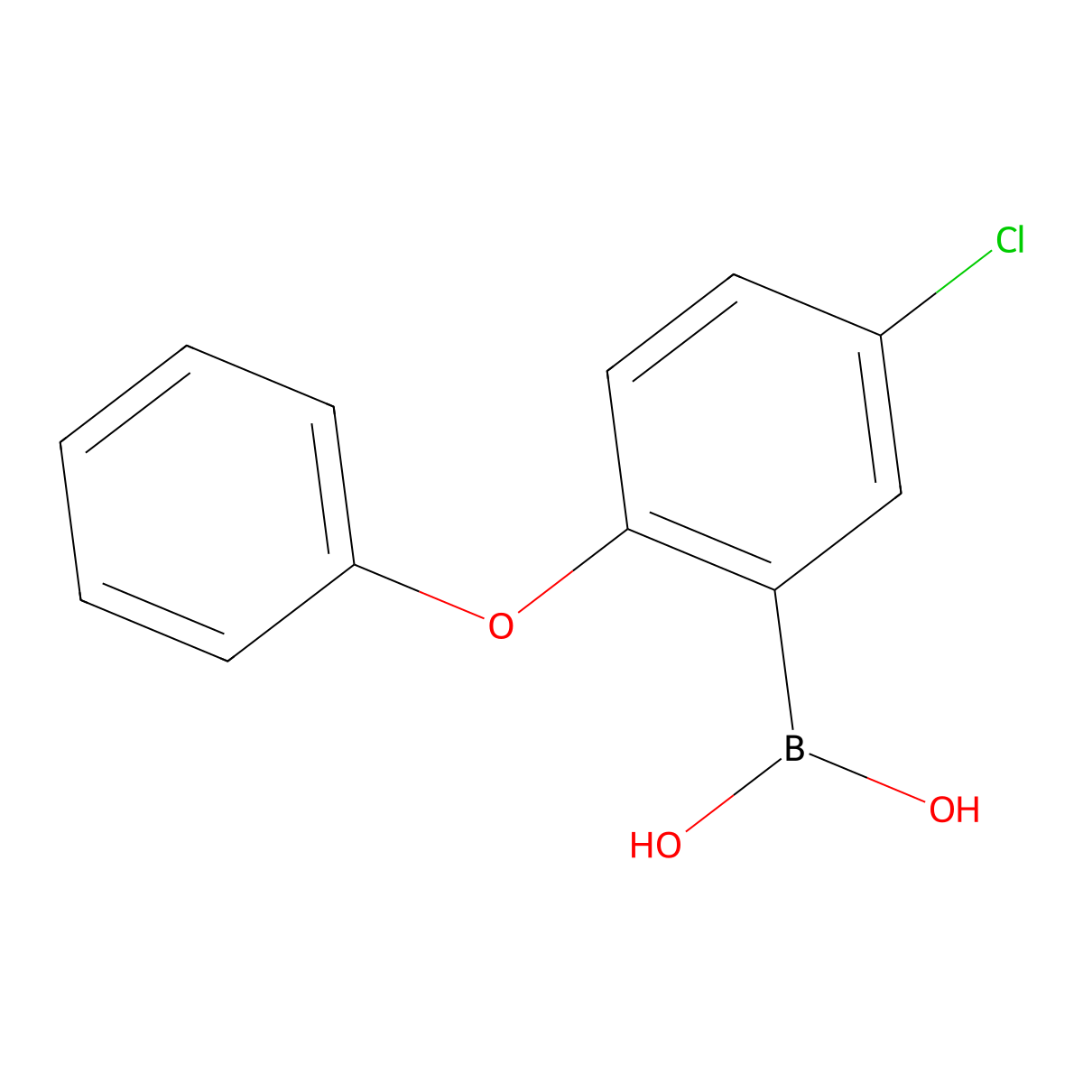(5-Chloro-2-phenoxyphenyl)boronic acid molecular structure, CAS 2552743-76-5