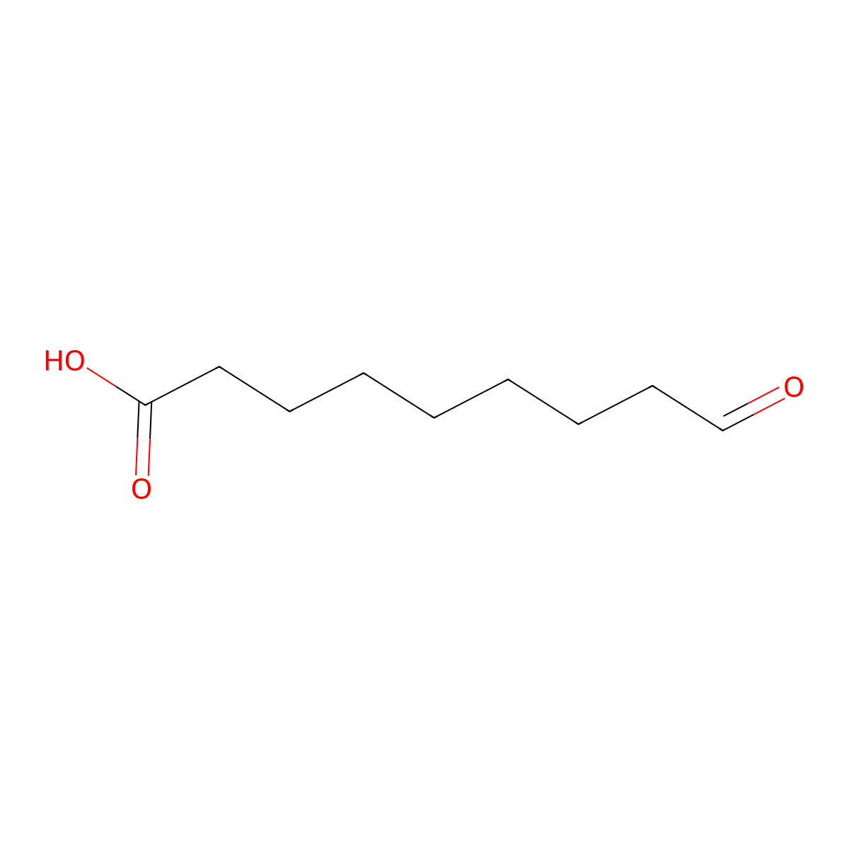 9-Oxononanoic acid molecular structure, CAS 2553-17-5