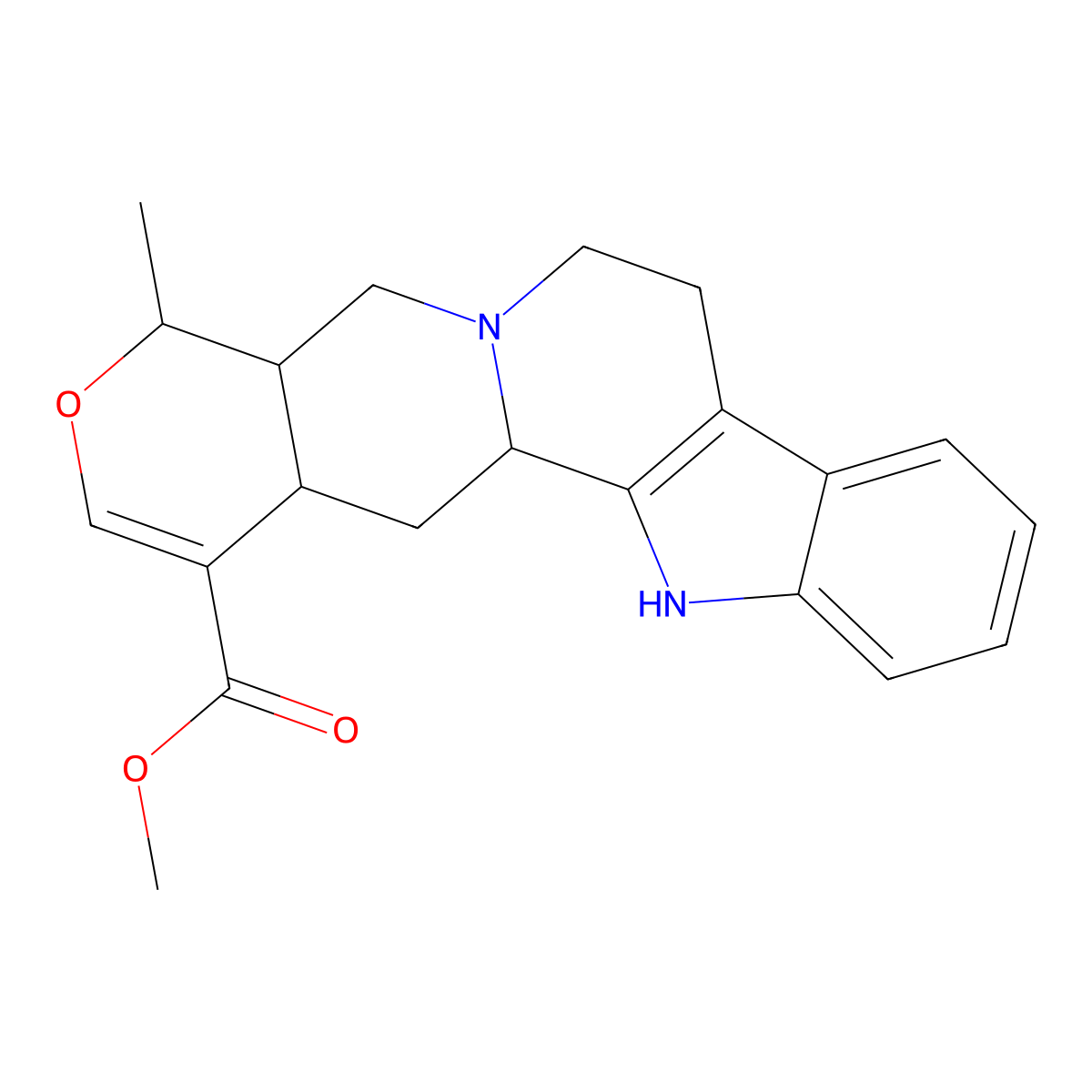 19-Epiajmalicine molecular structure, CAS 25532-45-0