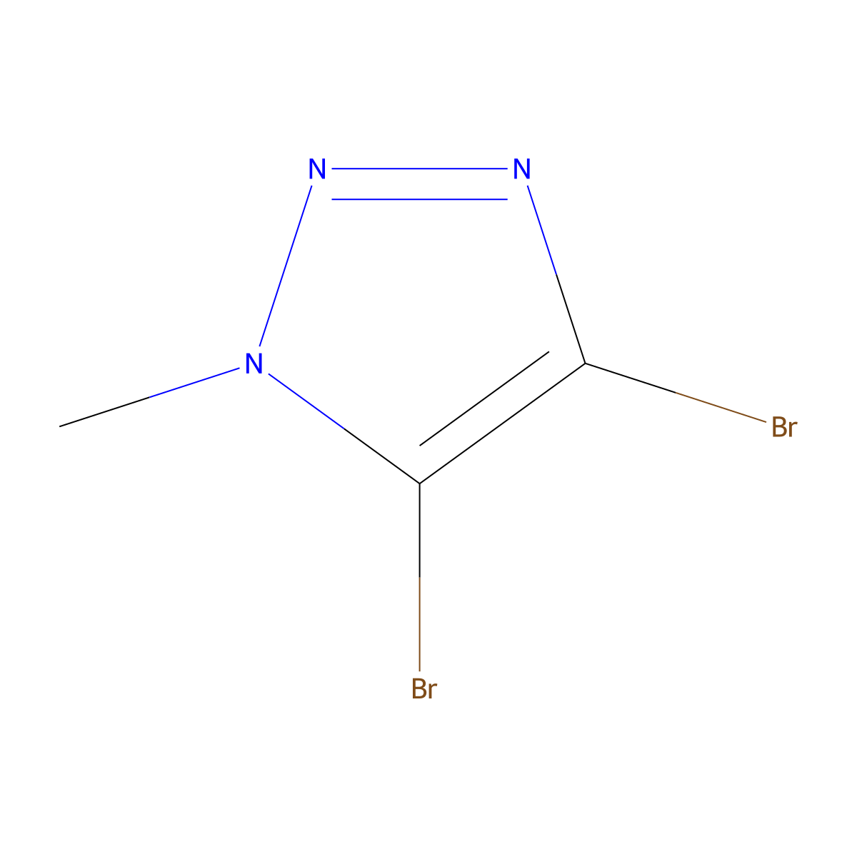 4,5-dibromo-1-methyl-1H-1,2,3-triazole molecular structure, CAS 25537-64-8