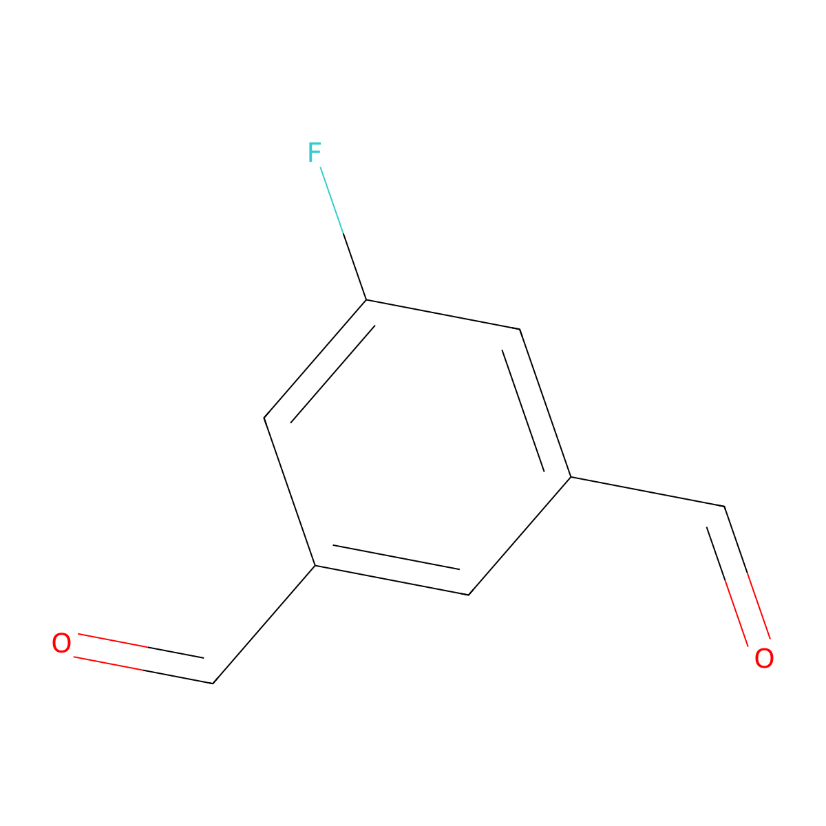 5-Fluoroisophthalaldehyde molecular structure, CAS 255375-90-7