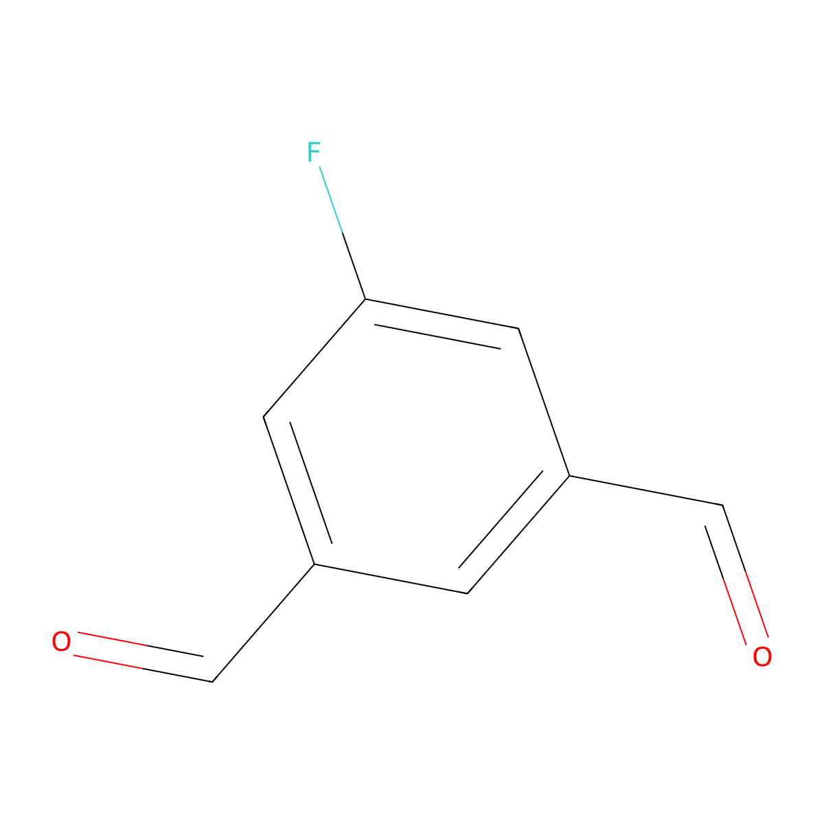 5-Fluoroisophthalaldehyde molecular structure, CAS 255375-90-7