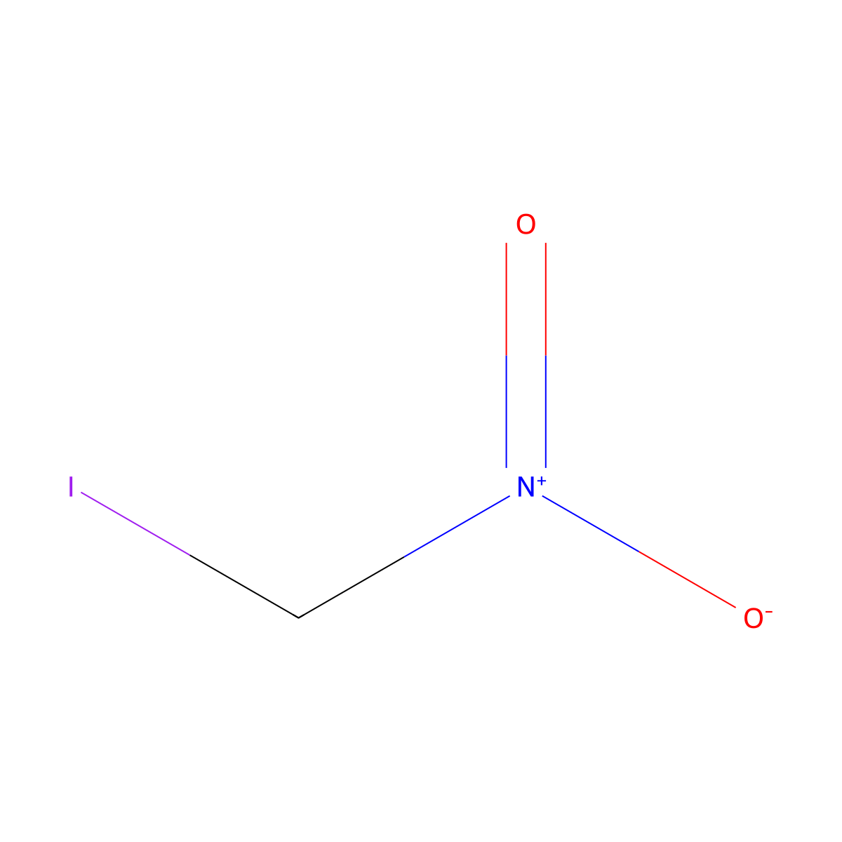 Iodonitromethane molecular structure, CAS 25538-43-6