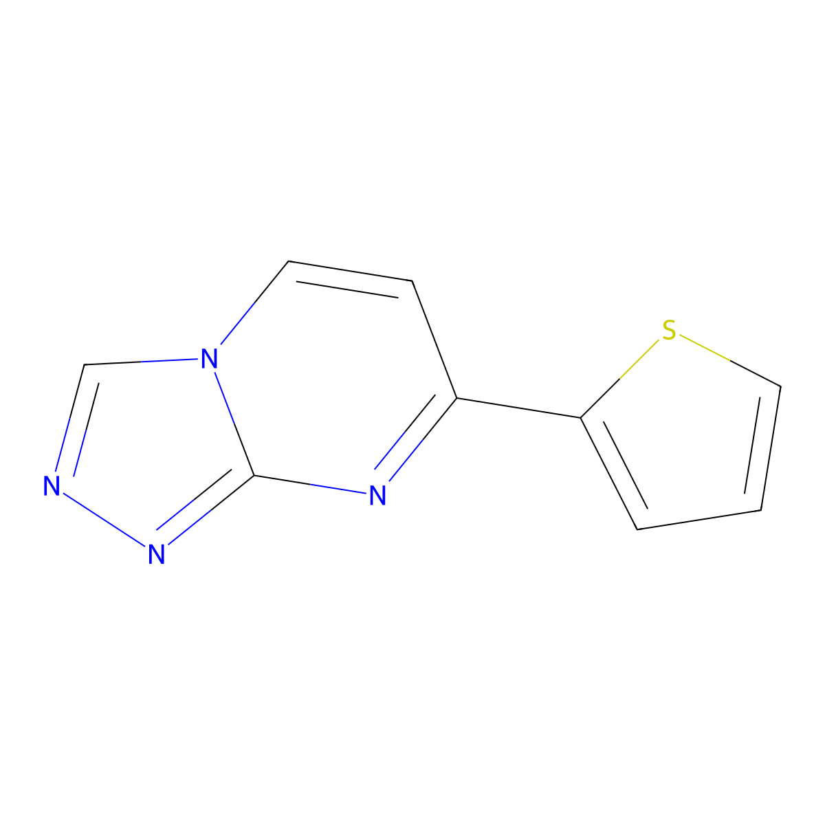 7-(2-Thienyl)[1,2,4]triazolo[4,3-a]pyrimidine molecular structure, CAS 255389-52-7