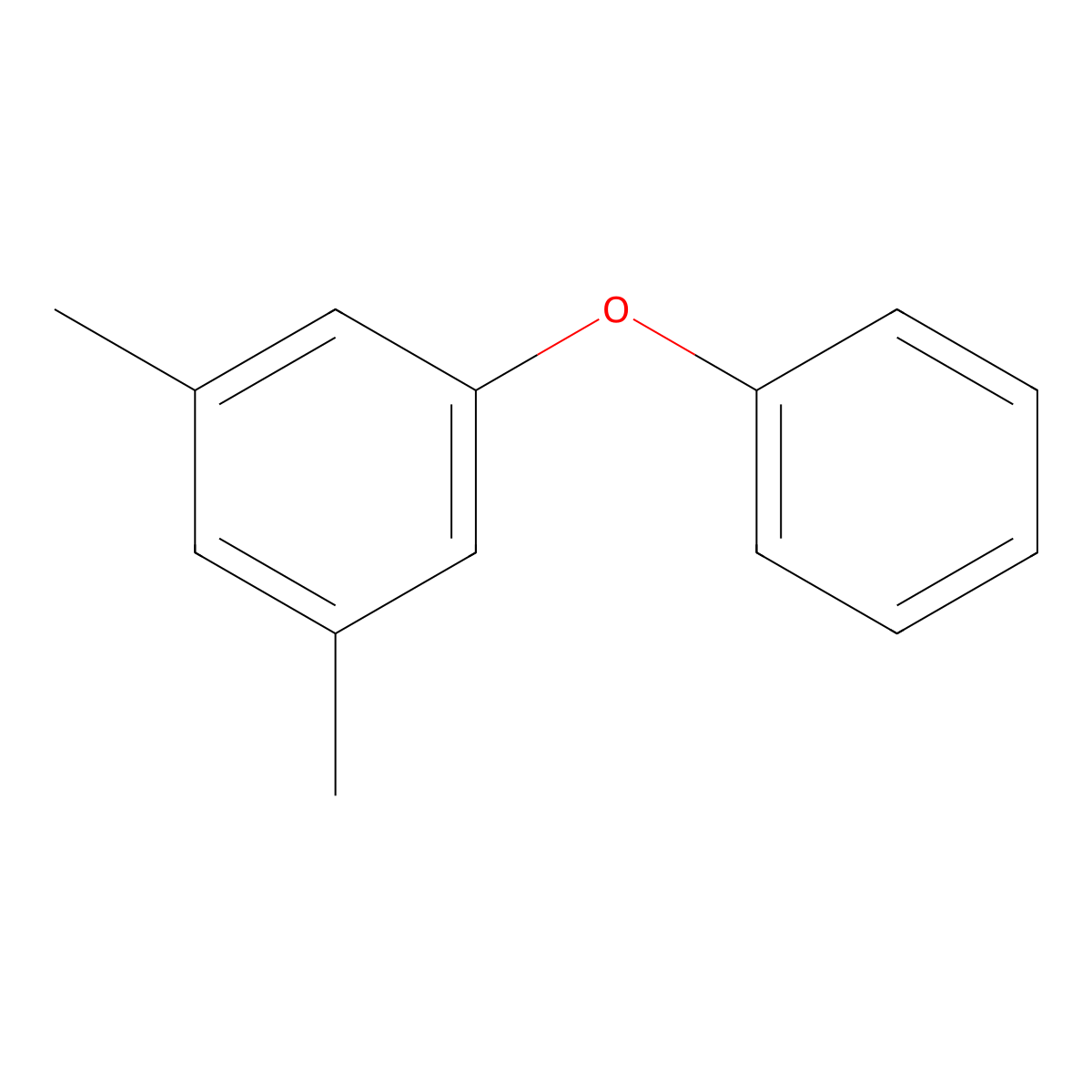 Benzene, 1,3-dimethyl-5-phenoxy- molecular structure, CAS 25539-14-4