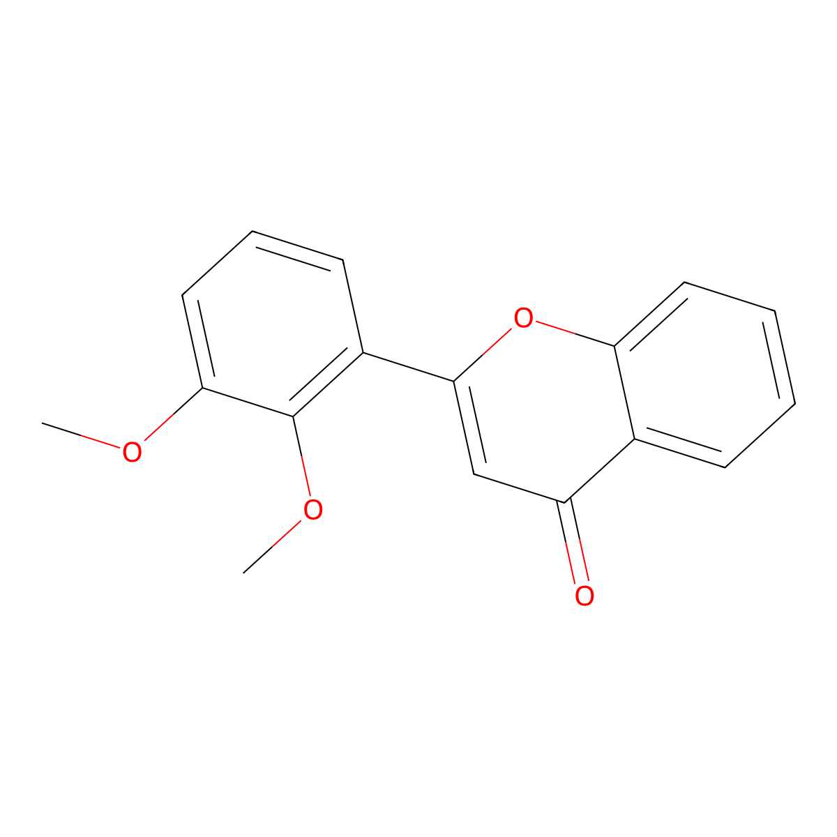 2',3'-Dimethoxyflavone molecular structure, CAS 2554-84-9