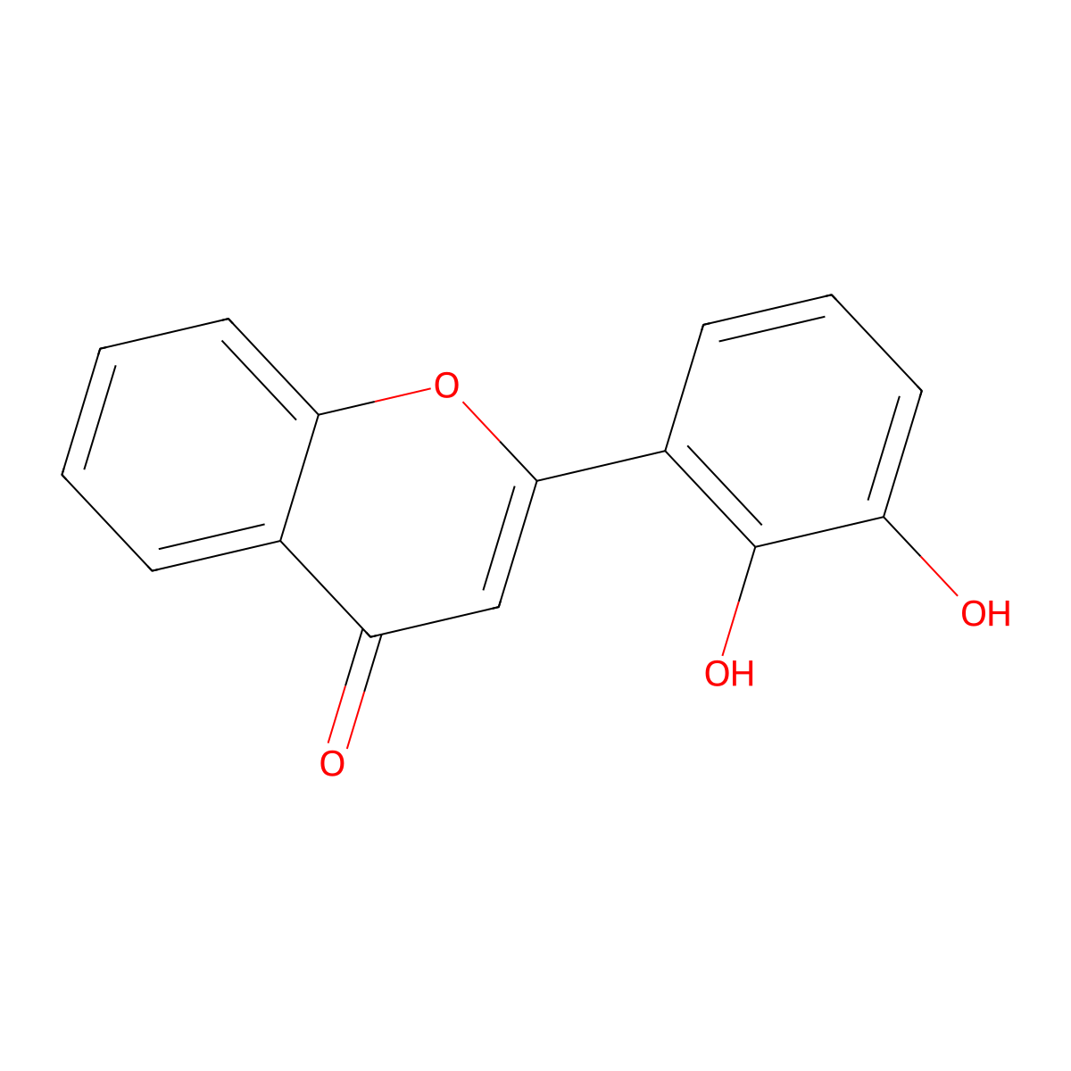 2',3'-Dihydroxyflavone molecular structure, CAS 2554-85-0