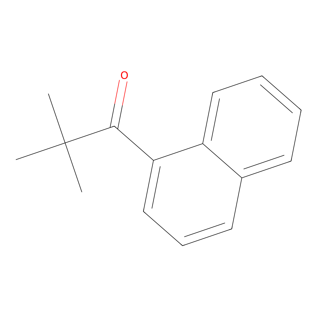 1-Propanone, 2,2-dimethyl-1-(1-naphthalenyl)- molecular structure, CAS 25540-73-2