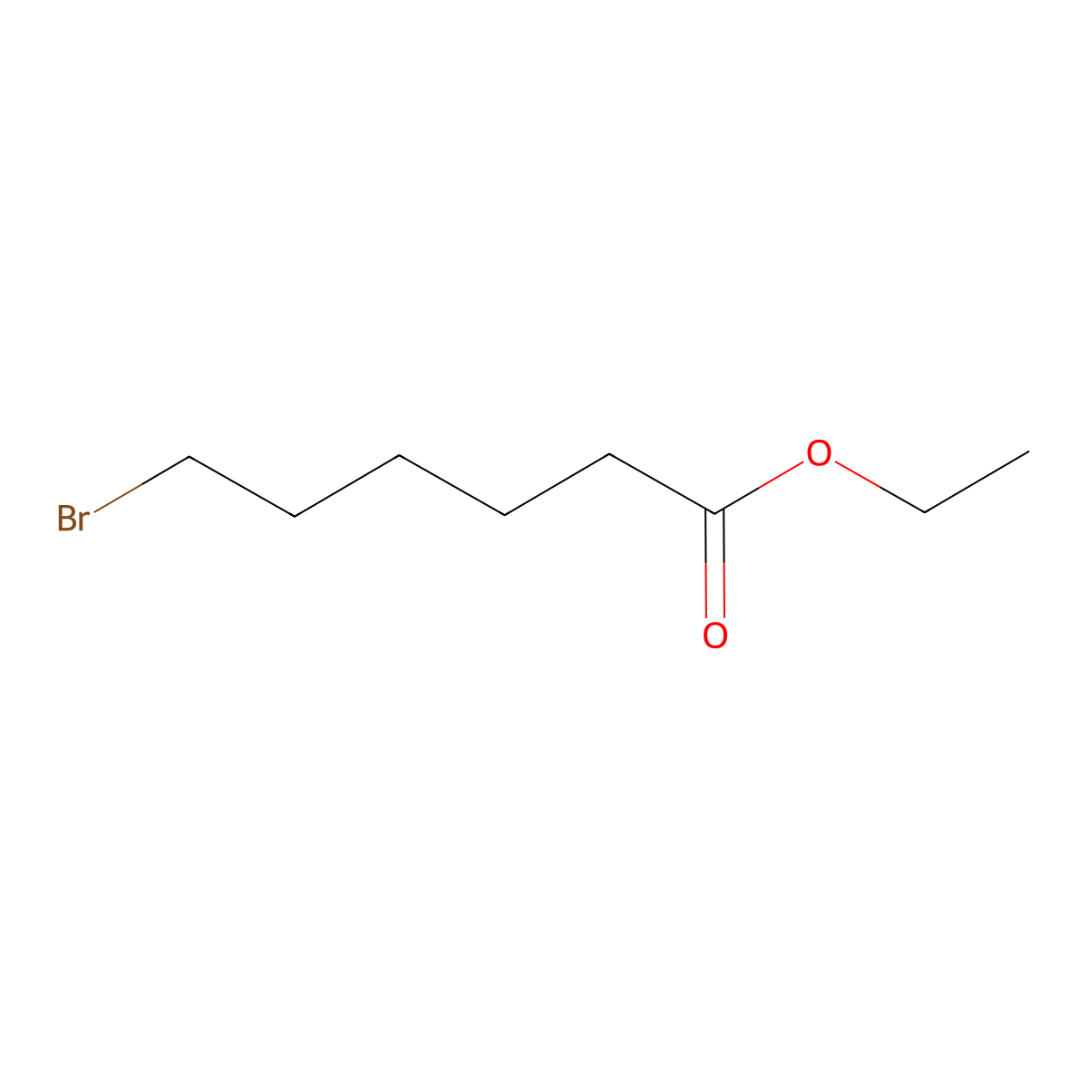 Ethyl 6-bromohexanoate molecular structure, CAS 25542-62-5