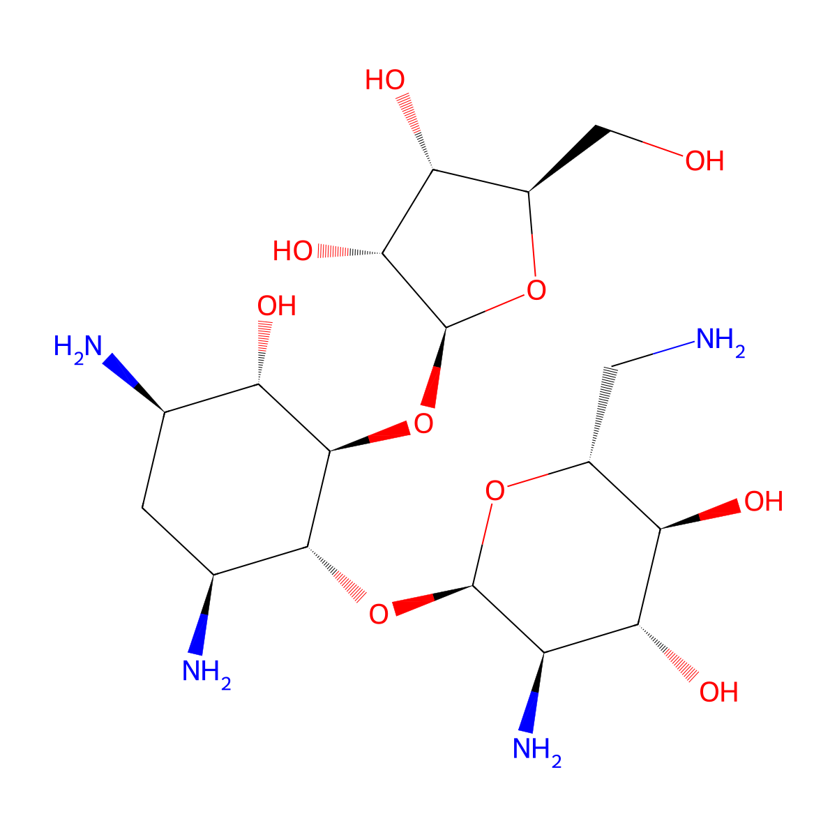 Ribostamycin molecular structure, CAS 25546-65-0