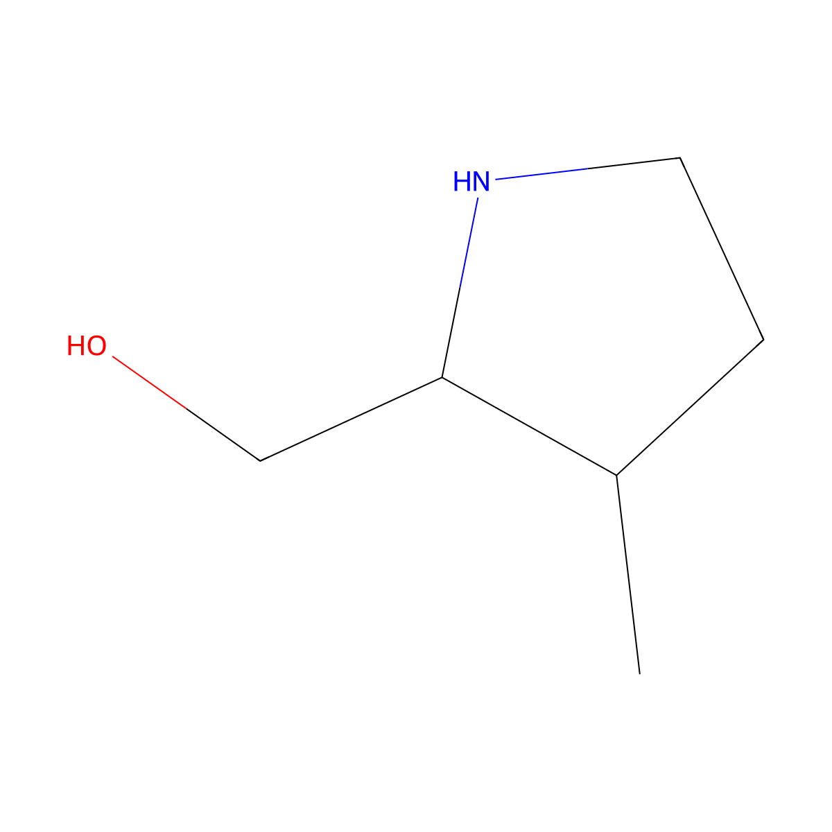 (2R,3S)-(3-Methyl-pyrrolidin-2-yl)-methanol molecular structure, CAS 2554776-14-4
