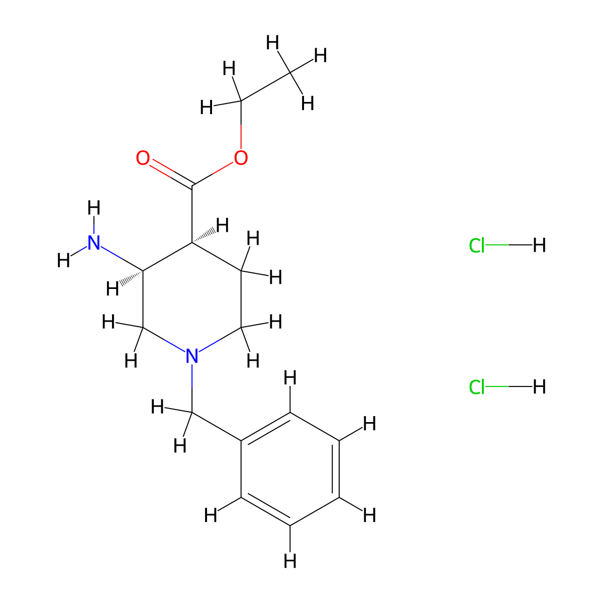(3S,4S)-3-Amino-1-benzyl-piperidine-4-carboxylic acid ethyl ester dihydrochloride molecular structure, CAS 2554776-19-9