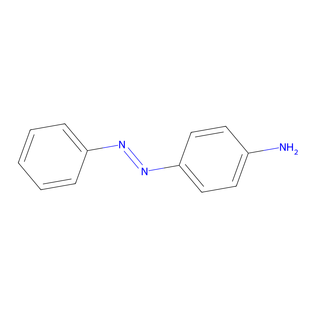 4-Aminoazobenzene molecular structure, CAS 25548-34-9