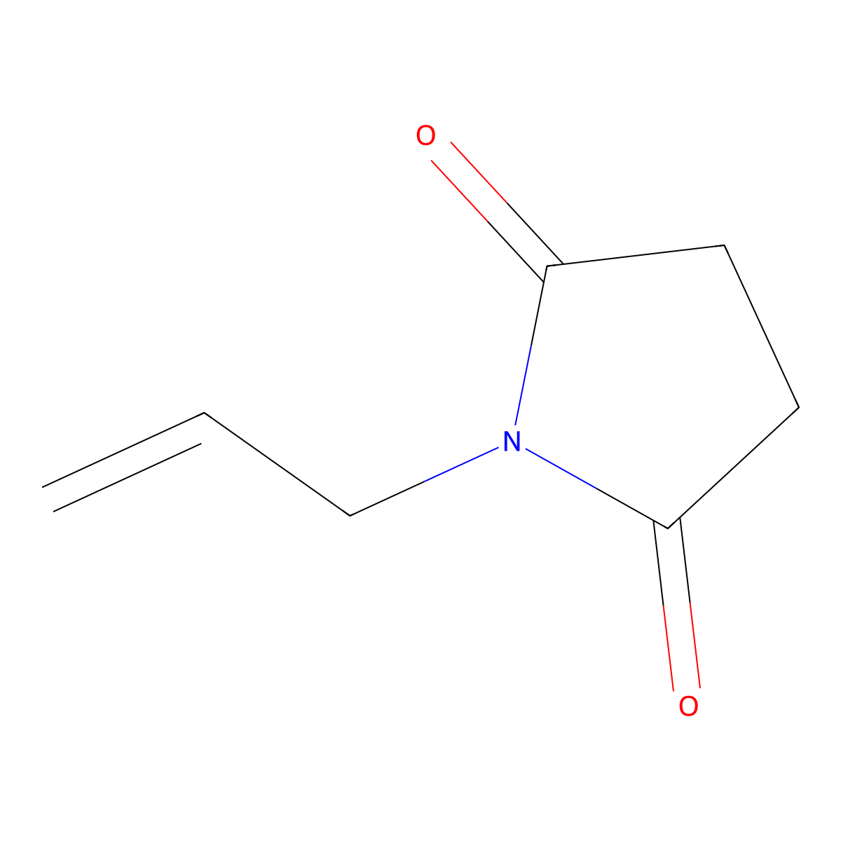 1-(2-Propen-1-yl)-2,5-pyrrolidinedione molecular structure, CAS 2555-14-8