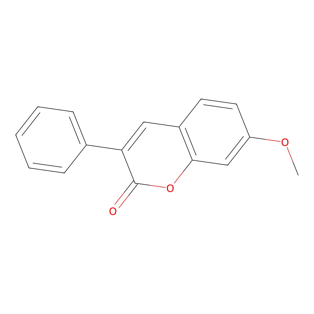 7-Methoxy-3-phenylcoumarin molecular structure, CAS 2555-22-8