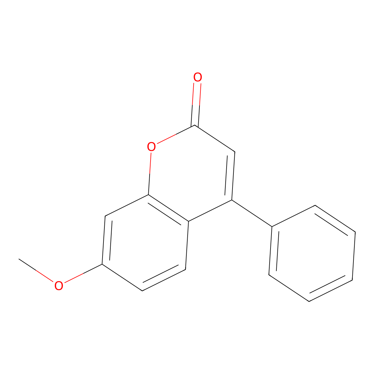 7-methoxy-4-phenyl-2H-chromen-2-one molecular structure, CAS 2555-31-9