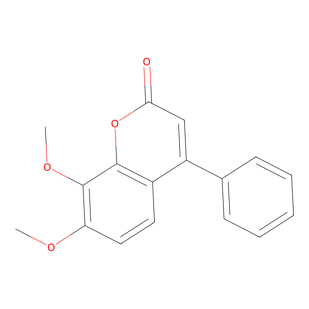 7,8-dimethoxy-4-phenyl-2H-chromen-2-one molecular structure, CAS 2555-35-3
