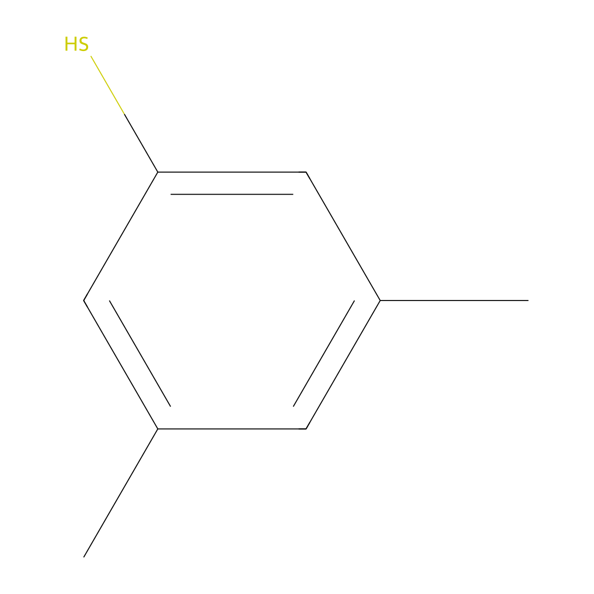 3,5-Dimethylbenzenethiol molecular structure, CAS 25550-52-1