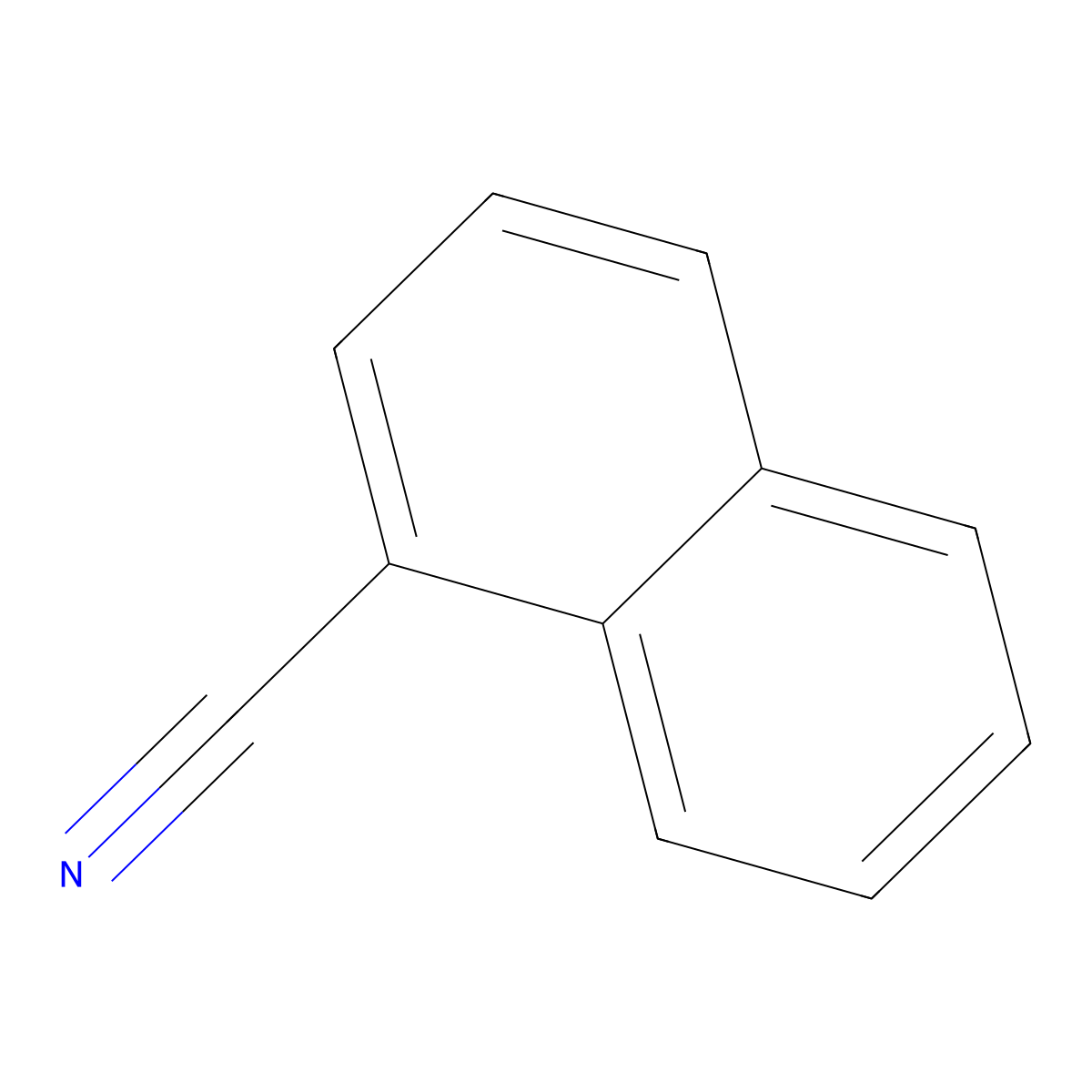 1-Naphthalenecarbonitrile molecular structure, CAS 25551-35-3