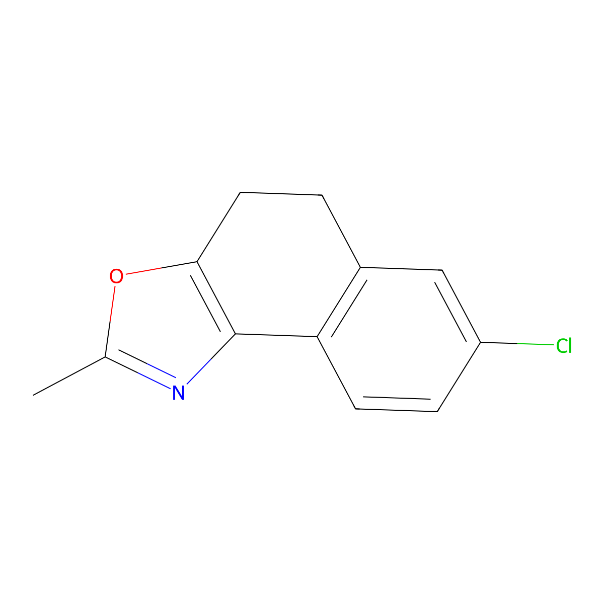 7-Chloro-2-methyl-4,5-dihydro-naphtho[1,2-d]oxazole molecular structure, CAS 2555249-93-7