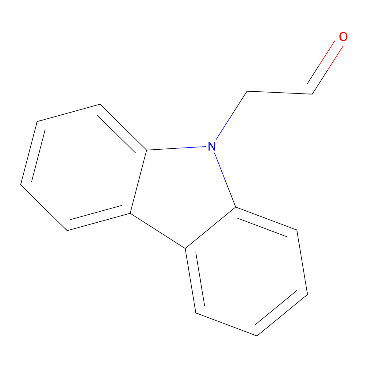 2-(9H-Carbazol-9-YL)acetaldehyde molecular structure, CAS 25557-77-1