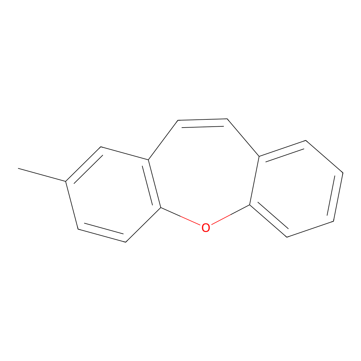 2-Methyldibenzo[b,f]oxepine molecular structure, CAS 25558-87-6