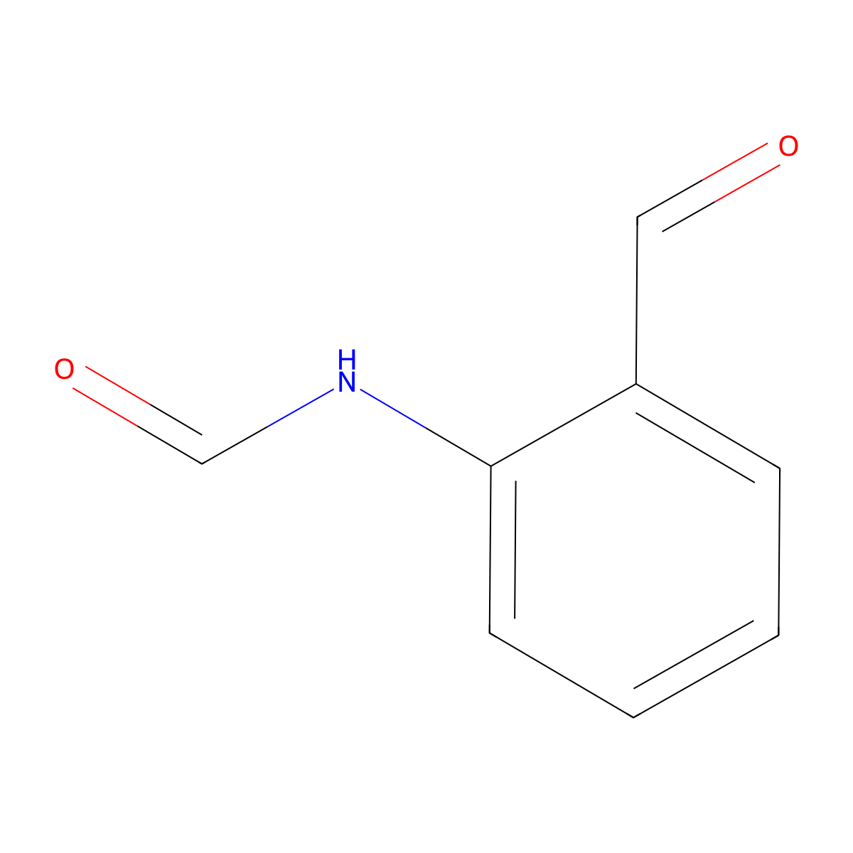 2-Formylaminobenzaldehyde molecular structure, CAS 25559-38-0