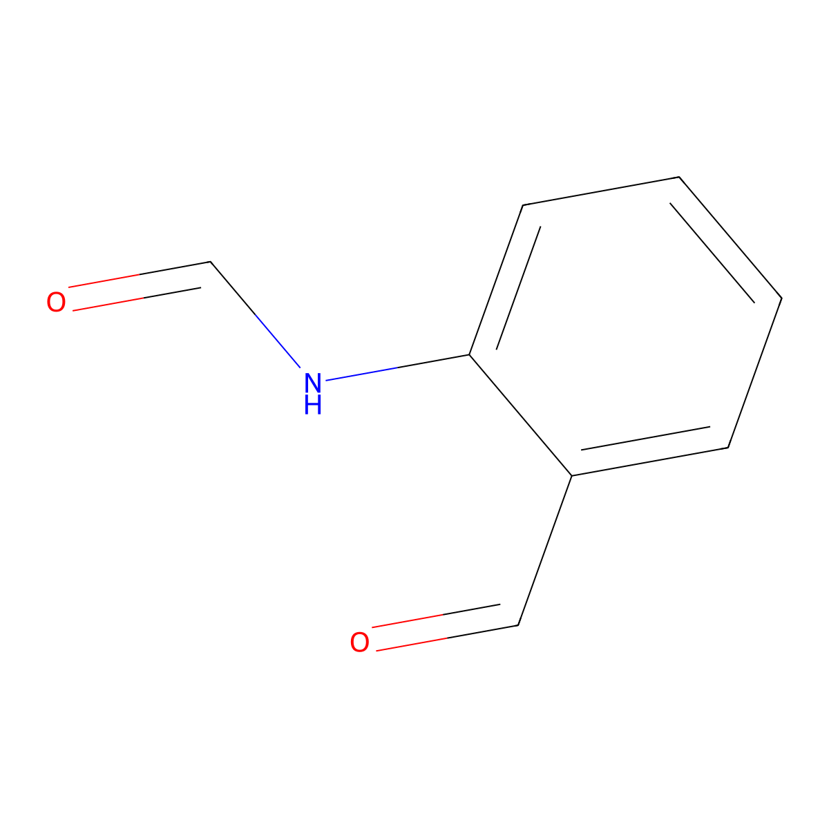 2-Formylaminobenzaldehyde molecular structure, CAS 25559-38-0