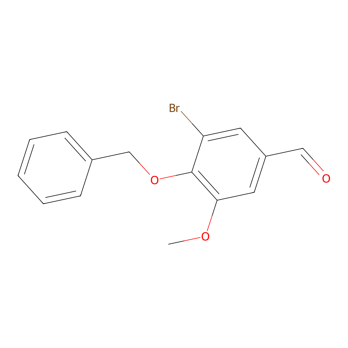 4-(Benzyloxy)-3-bromo-5-methoxybenzaldehyde molecular structure, CAS 2556-04-9