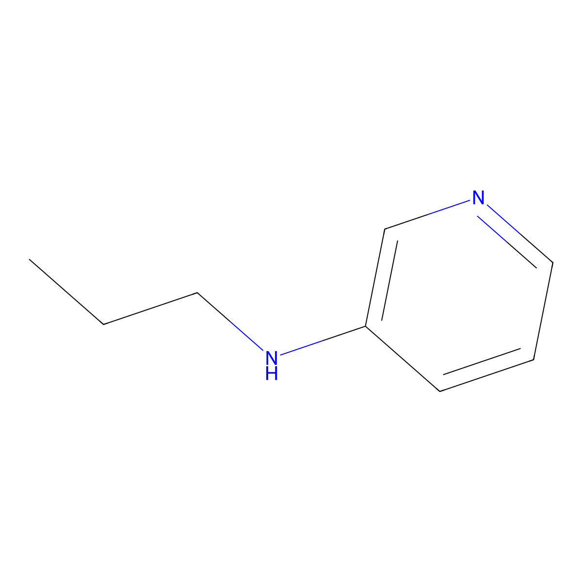 N-propylpyridin-3-amine molecular structure, CAS 25560-12-7
