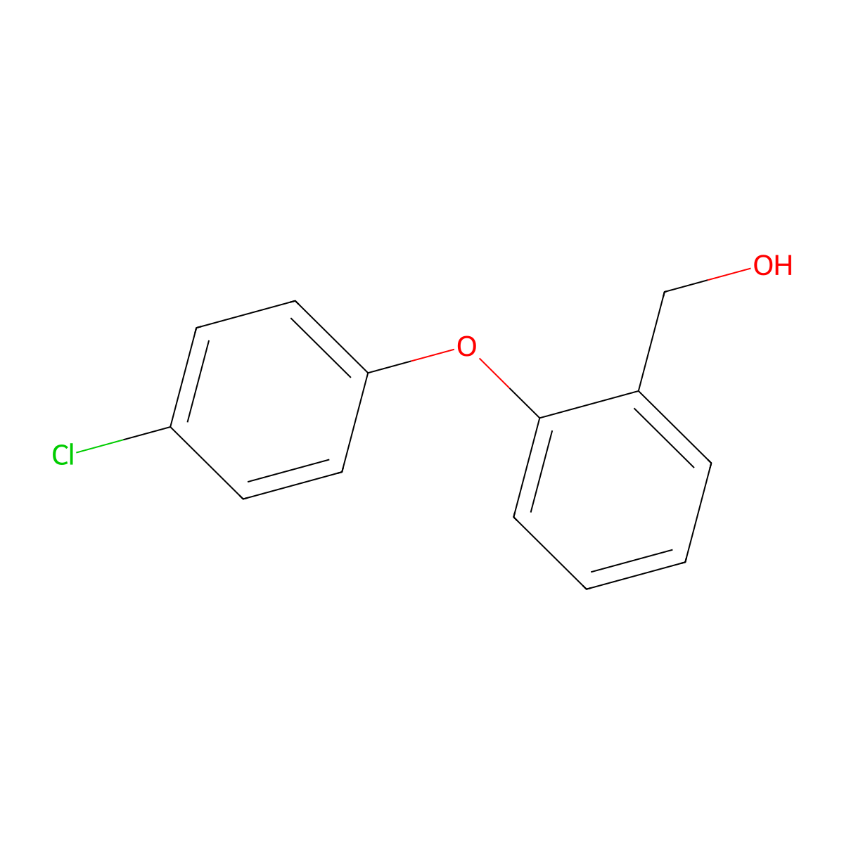 [2-(4-Chlorophenoxy)phenyl]methanol molecular structure, CAS 25562-90-7