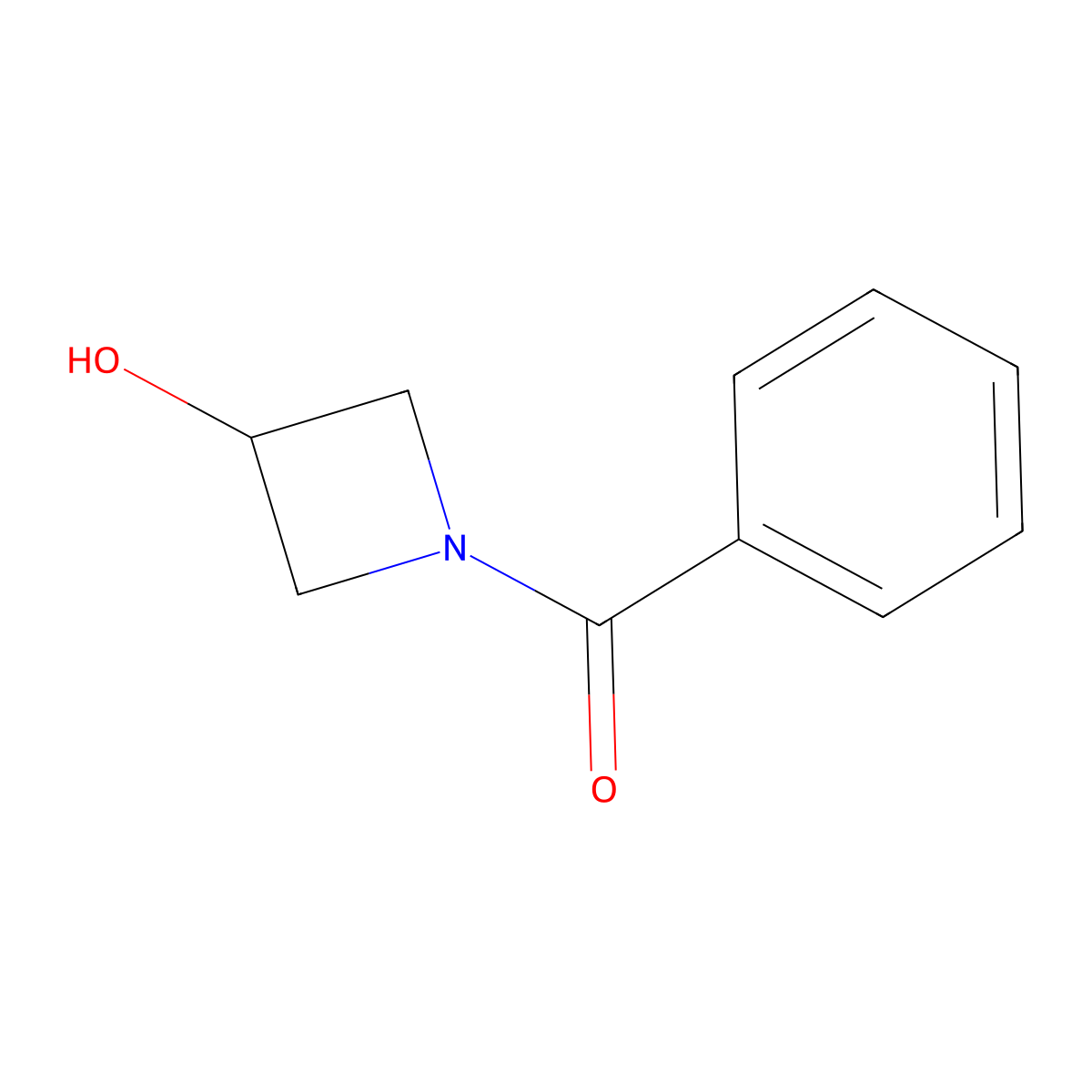 1-Benzoylazetidin-3-ol molecular structure, CAS 25566-00-1