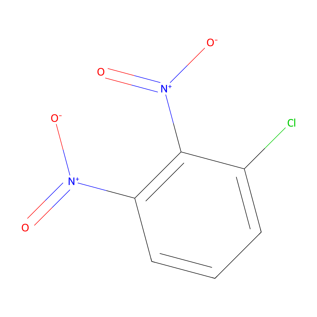 1-Chloro-2,3-dinitrobenzene molecular structure, CAS 25567-67-3