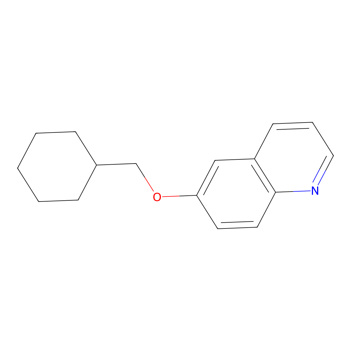6-(Cyclohexylmethoxy)quinoline molecular structure, CAS 2556835-77-7