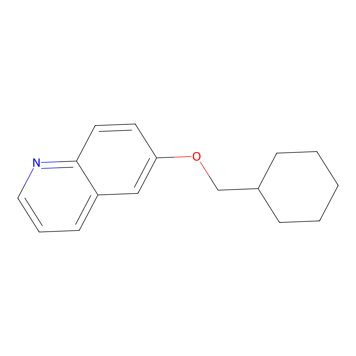 6-(Cyclohexylmethoxy)quinoline molecular structure, CAS 2556835-77-7
