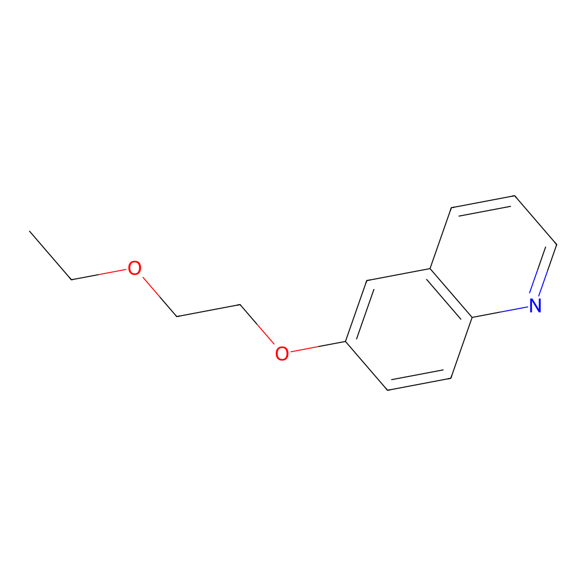 6-(2-Ethoxyethoxy)quinoline molecular structure, CAS 2556837-49-9