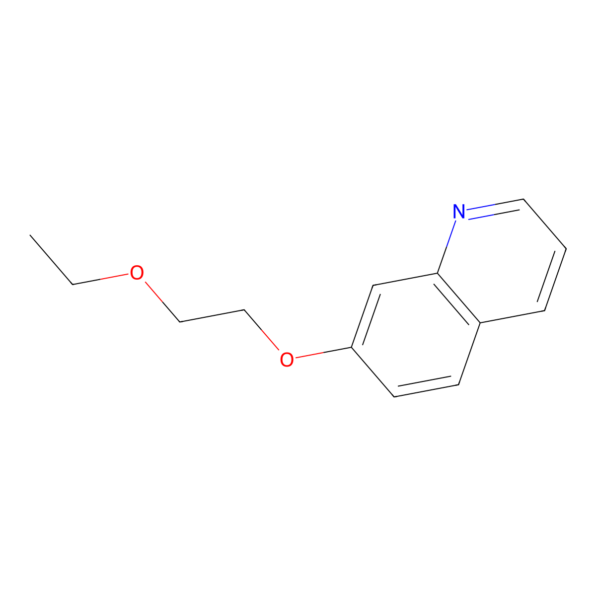 7-(2-Ethoxyethoxy)quinoline molecular structure, CAS 2556838-84-5