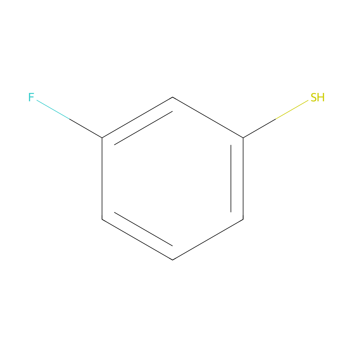 m-Fluorobenzenethiol molecular structure, CAS 2557-77-9