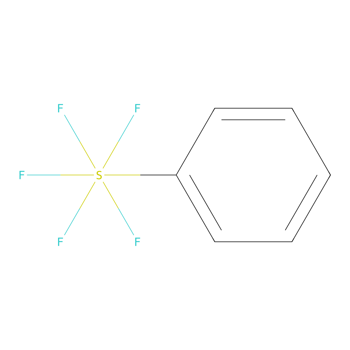 Phenylsulfur Pentafluoride molecular structure, CAS 2557-81-5