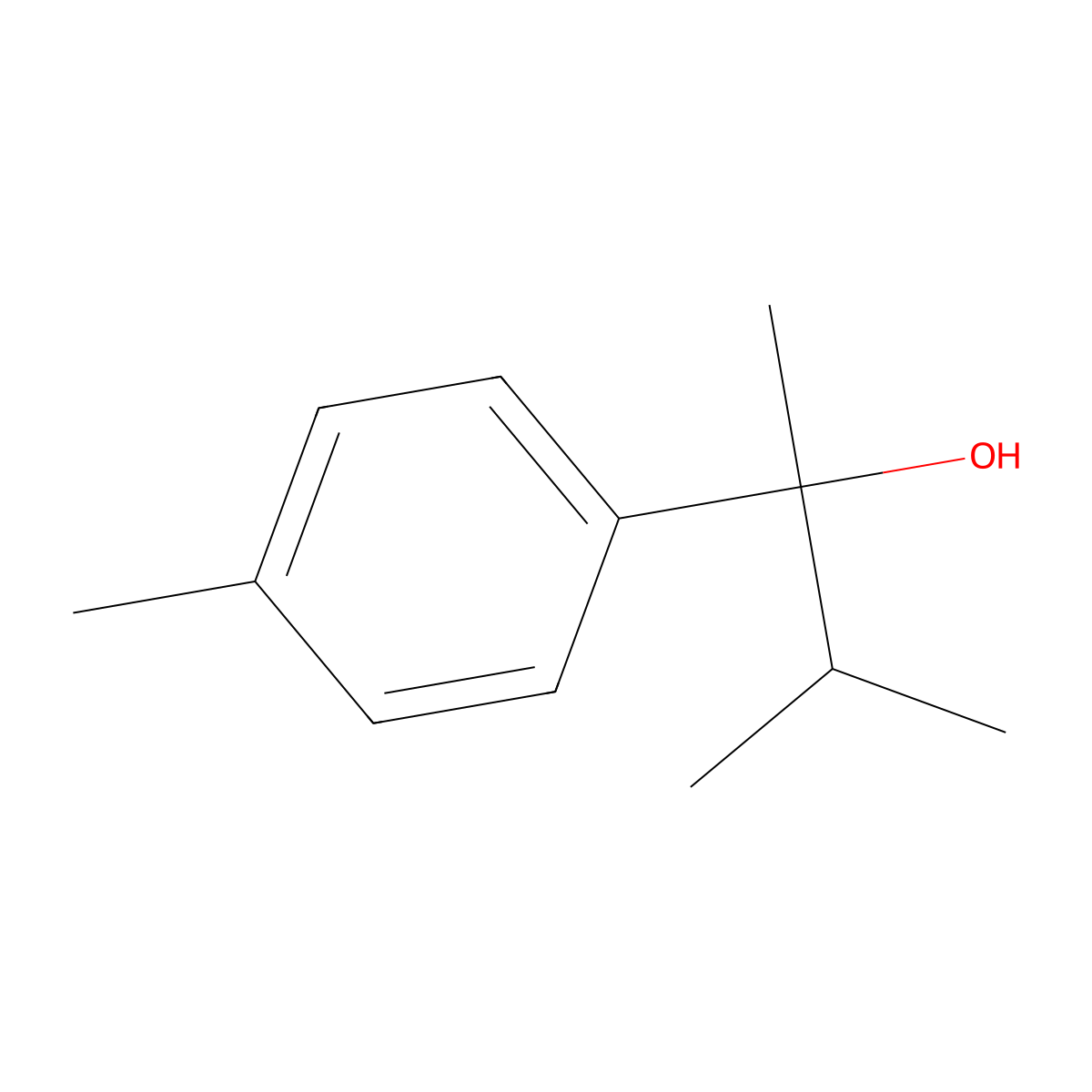 2-(4-Methylphenyl)-3-methyl-butan-2-ol molecular structure, CAS 25570-45-0