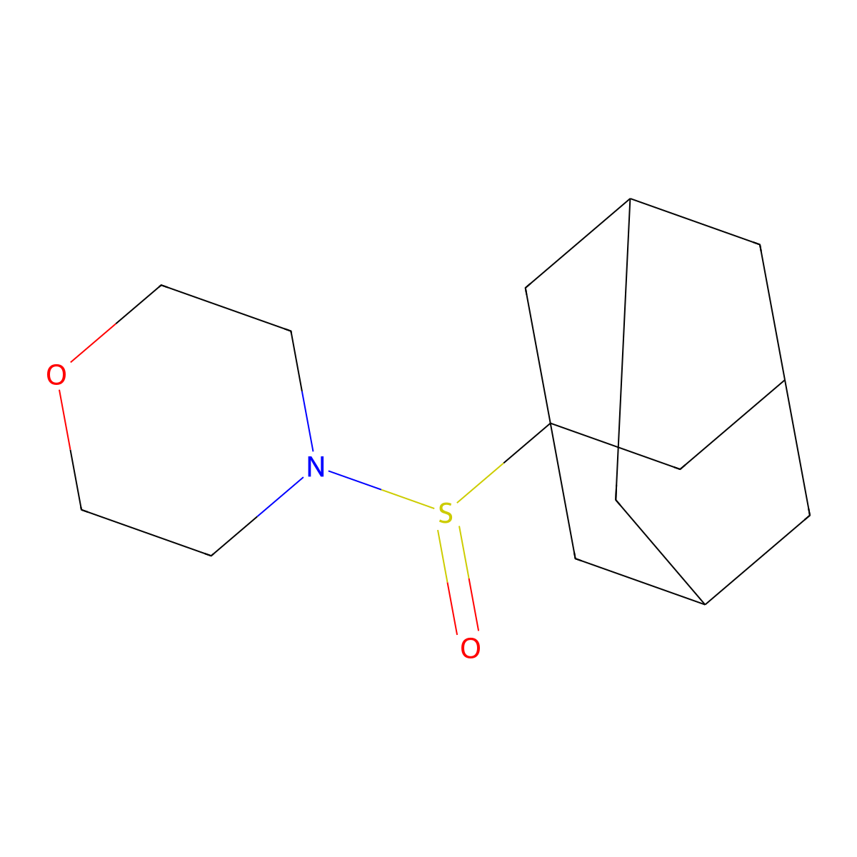 4-(1-Adamantylsulfinyl)morpholine molecular structure, CAS 255713-83-8